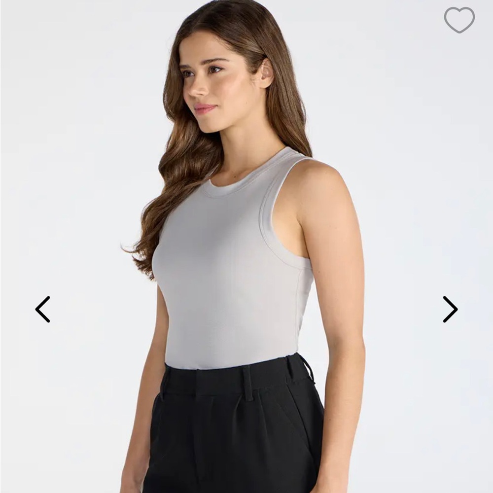 BYLT Basics White Women's Tank Top - Picture 14 of 15